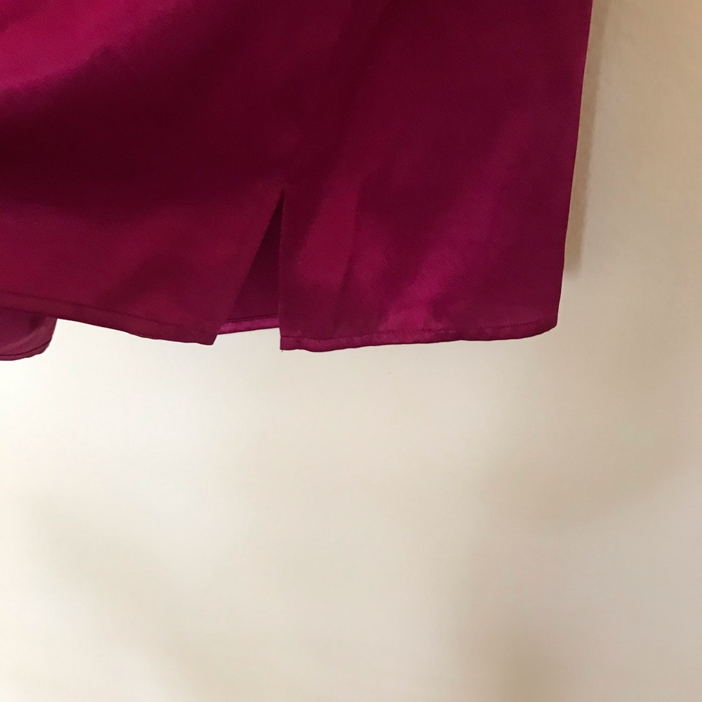 Sleeveless Raspberry-Color Shell Top - image 2